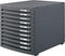 Han Contur 1510-191 Ladebox Donkergrijs Din A4 Din B4 Din C4 Aantal Lades: 10