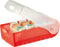 HAN CROCO 997-617 Kaartenbox Doorschijnend, Rood Aantal kaarten (max.): 900 kaarten DIN A7 liggend Incl. 100 gelinieerd