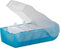 HAN CROCO 997-643 Kaartenbak Blauw, Doorschijnend Aantal kaarten (max.): 900 kaarten DIN A7 liggend Incl. 100 gelinieer
