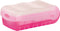 HAN CROCO 997-663 Kaartenbox Doorschijnend, Pink Aantal kaarten (max.): 900 kaarten DIN A7 liggend Incl. 100 gelinieerd