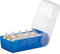 HAN CROCO 998-643 Kaartenbak Blauw, Doorschijnend Aantal kaarten (max.): 500 kaarten DIN A8 liggend Incl. 100 gelinieer