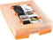 Han Croco 9988-613 Flashcards Oranje Translucent Din A8 Dwars
