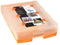 HAN CROCO 9988-643 Flashcards Blauw (doorschijnend) Aantal kaarten (max.): 2.000 kaarten DIN A8 liggend