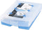HAN CROCO 9988-643 Flashcards Blauw (doorschijnend) Aantal kaarten (max.): 2.000 kaarten DIN A8 liggend