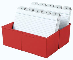 HAN kaartenbak - A5 breed - voor 450 kaarten - rood - HA-975-17