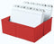 HAN kaartenbak - A5 breed - voor 450 kaarten - rood - HA-975-17