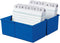 HAN kaartenbak - A7 breed - kunststof blauw - voor 300 kaarten - HA-977-14