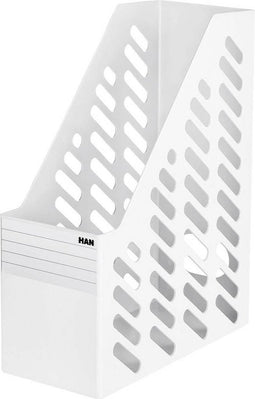 HAN KLASSIK XXL 1603-12 Tijdschriftencassette DIN A4, DIN C4 Wit Polystereen 2 stuk(s)