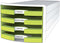 HAN ladekast - IMPULS - 4 lades - wit/lemon - HA-1013-50