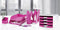 HAN ladekast - IMPULS - 4 lades - wit/roze - HA-1013-56
