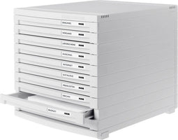 HAN ladenkast - Contur - 10 gesloten laden - lichtgrijs - HA-1510-11