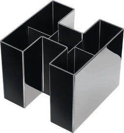 HAN pennenbak - BRAVO - 5-vaks - zwart - H-vorm - HA-17455-13