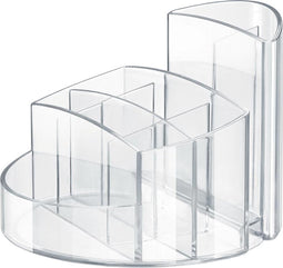 HAN pennenbak - RONDO - 9-vaks - hoogglans transparant - HA-17460-23