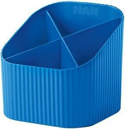HAN Pennenkoker - Re-X-LOOP - 4-vaks - blauw - 100% gerecycled - HA-17238-914