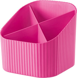 HAN pennenkoker - X-LOOP - 4-vaks - roze - HA-17230-56