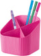 HAN pennenkoker - X-LOOP - 4-vaks - roze - HA-17230-56