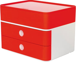HAN smart-box plus - ALLISON - 2 lades + box - wit/rood - HA-1100-17