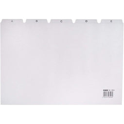 Han - Tabkaart han alfabet a4 ha-984 lichtgrijs | 10 stuks