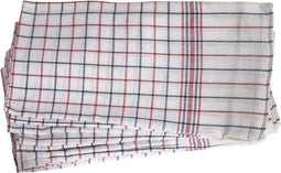 Handdoek, ft 70 x 70 cm, geruit, pak van 6 stuks