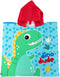 Handdoek Poncho Dino Dude, 55x55cm