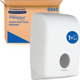 Handdoekdispenser aquarius 6945 voor i-vouw wit