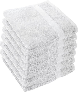 Handdoeken set van 5 - 50x100 cm - Wit - 450gr/m² - Extra zacht