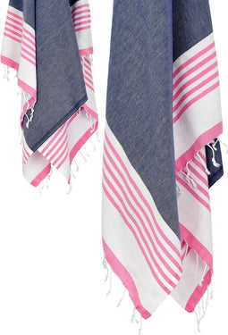 Handdoekenset HappyFriday Mist Blauw 2 Onderdelen