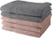 Handdoekenset Today Grijs Licht Roze 5 Onderdelen 70 X 130 Cm