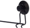 Handdoekrek met stang Berilo CN-W6753-3P Zwart Staal ABS 54 x 15 x 6,5 cm Dubbel (12 Stuks)
