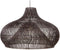 Handgemaakte Exclusieve Design hanglamp Roof Zwart Rotan lamp woonkamer Slaapkamer Ø 70 cm