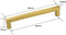 Handgreep Goud 49,2 cm GROOT | Vierkant | inclusief bevestigingsbouten | Hartafstand 480mm | Gouden Handgrepen Kast | Meubelhandvat | Landelijke greep | Keukengreep | Hand Grepen | Robuust | Deurgreep Staal | Metaal | Strak | schuifdeur | Handvat |