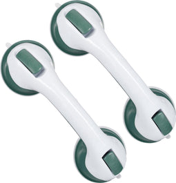 Handgreep met Zuignap voor Badkamer, Douche en Toilet – Veilige Oplossing zonder Boorgaten – Veiligheidsgreep – Helping Hand Handvat - 30CM - Handig Hulpmiddel voor Kinderen en Ouderen - Groen