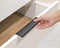 Handgreep plat zwart - 10cm - inclusief schroeven - Handgrepen Kast - Meubelhandvat - Landelijke greep - Industriële Keukengreep - Hand Grepen - Deurgreep Staal Metaal - Strak Meubelbeslag - schuifdeur - Handvat - Greep - Ladegreep