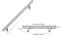 Handgreep RVS Rond | 25cm | Inclusief bevestigingsbouten | Zilver | Meubelhandvat | greep | Keukengreep | Hand Grepen | Deurgreep Staal | Metaal | Strak Meubelbeslag | schuifdeur | Handvat | Greep | Schuifdeurgreep | Roestvrij | Hartafstand 160mm