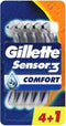 Handmatig scheermesje Gillette Sensor 3 Confort (4 Stuks)