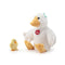Handpop gans met baby 33cm