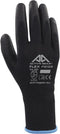 Handschoen ActiveGear grip PU-flex zwart small | 12 stuks