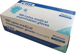 Handschoenen Latex Medium gepoederd 100 st | Wegwerphandschoen maat medium | Handschoenen Wegwerp | Hygiëne en Infectiepreventie