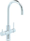Handson Ace kokendwaterkraan (Chroom) - 41 cm - incl. 4 liter boiler