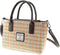 Handtas Brora Gingham Oranje (Coral) - Ritssluiting - Draagband - Harris Tweed - Glen Appin of Scotland