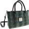 Handtas Brora Mosgroen (Moss Green) - Ritssluiting - Draagband - Harris Tweed - Glen Appin of Scotland
