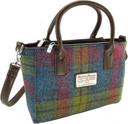 Handtas Brora Multi Colour - Ritssluiting - Draagband - Harris Tweed - Glen Appin of Scotland