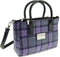 Handtas Brora Paars (Bold Purple) - Ritssluiting - Draagband - Harris Tweed - Glen Appin of Scotland
