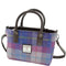 Handtas Brora Paars met Roze - Ritssluiting - Draagband - Harris Tweed - Glen Appin of Scotland