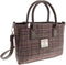 Handtas Brora Paars - Ritssluiting - Draagband - Harris Tweed - Glen Appin of Scotland
