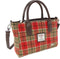 Handtas Brora Rood Groen Tartan - Ritssluiting - Draagband - Harris Tweed - Glen Appin of Scotland