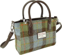Handtas Brora Tartan MacLeod - Ritssluiting - Draagband - Harris Tweed - Glen Appin of Scotland