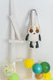 Handtas Crochetts Geel Pandabeer
