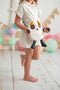 Handtas Crochetts Geel Pandabeer