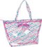 Handtas Dames Barbie Logomania Transparant Licht Roze 54 x 35 x 17 cm